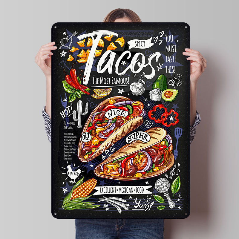 Retro Gaming Cafe - Food Restaurant Cafe Krijt Poster Aangepaste