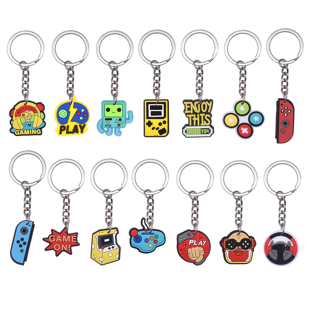 Retro Gaming Keychain - Viral Hot Cartoon Gaming PVC sleutelhanger