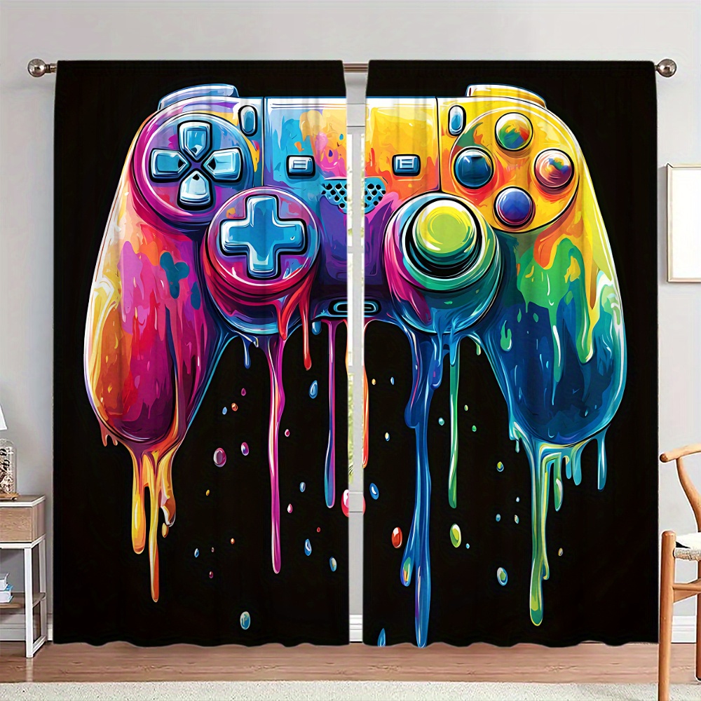 Retro Gaming Cafe - Retro Gaming Controller Gordijn Pop Art