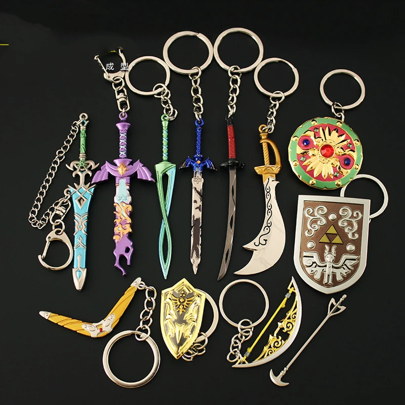 Retro Gaming Keychain - Game Zelda Link Master Sword sleutelhangers