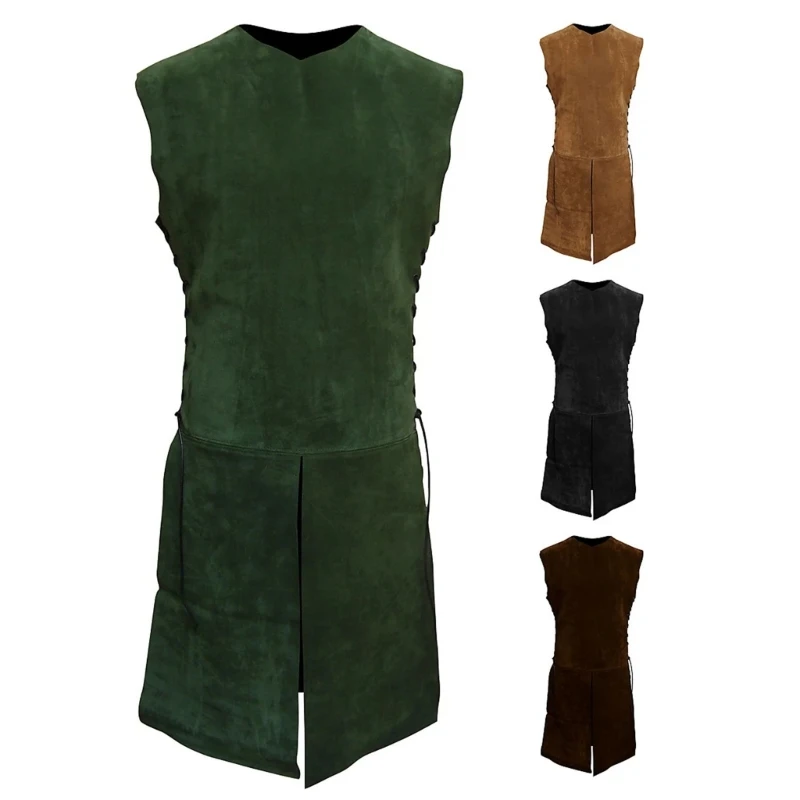 Retro Gaming Jacket - Faux Suede Borstplaat Retro Middeleeuwse Ridder