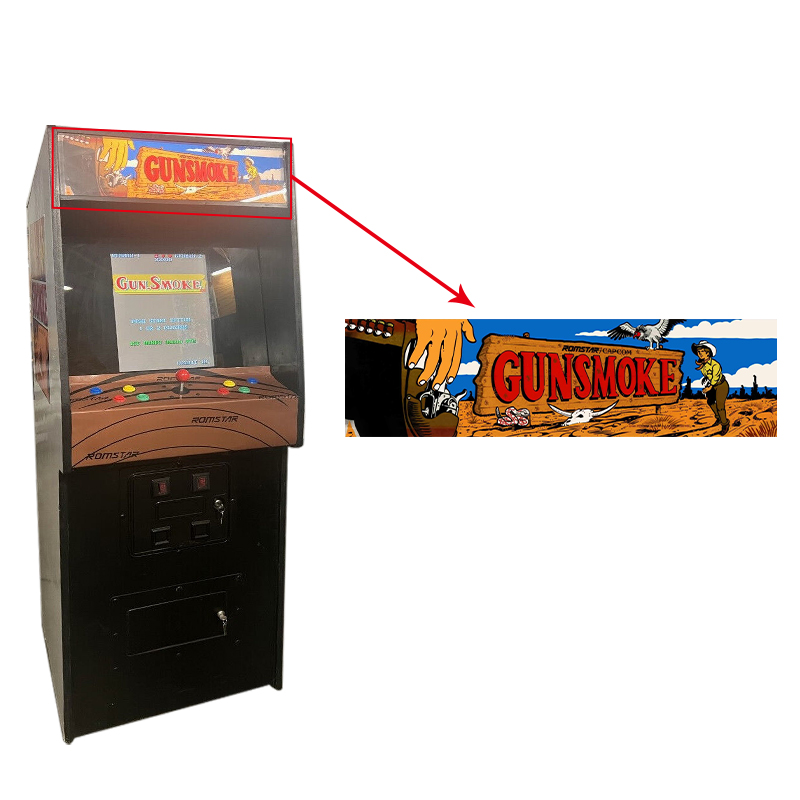 Retro Gaming Cabinet - Arcade Kast Kunstwerk Titel Sticker Arcade