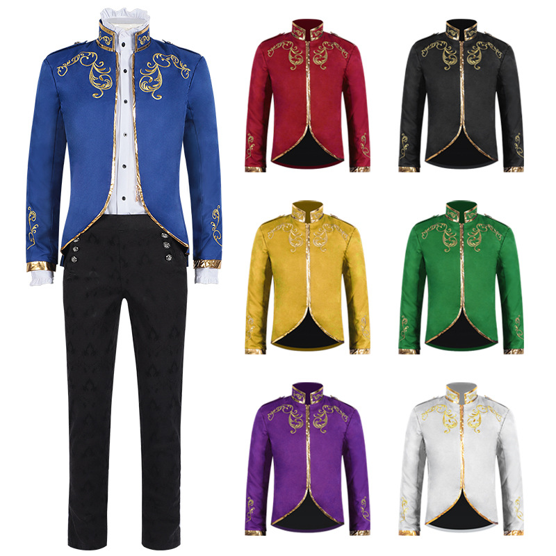 Retro Gaming Jacket - Heren Renaissance Retro Koninklijke Jas Prins