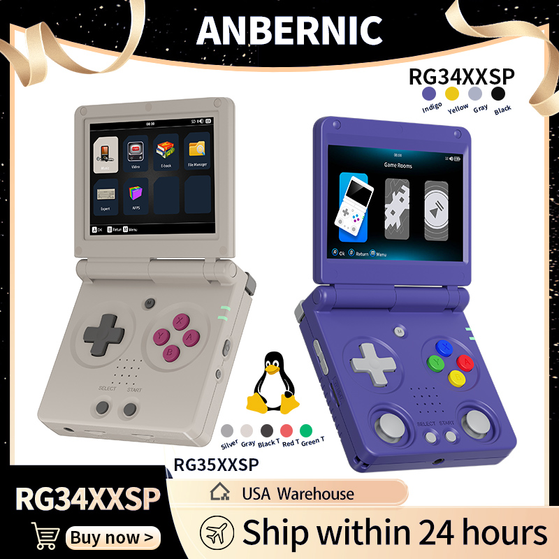Anbernic RG34XXSP RG35XXSP Fli - Retro Gaming Console Handheld recensie en prijs