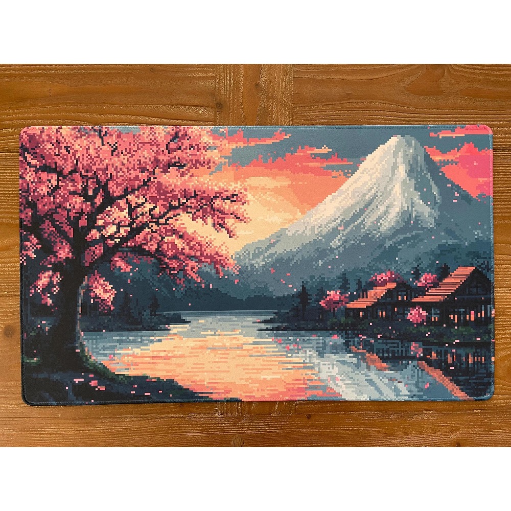 Pixel Art Mount Fuji Cherry Bl - Retro Gaming Xl recensie en prijs