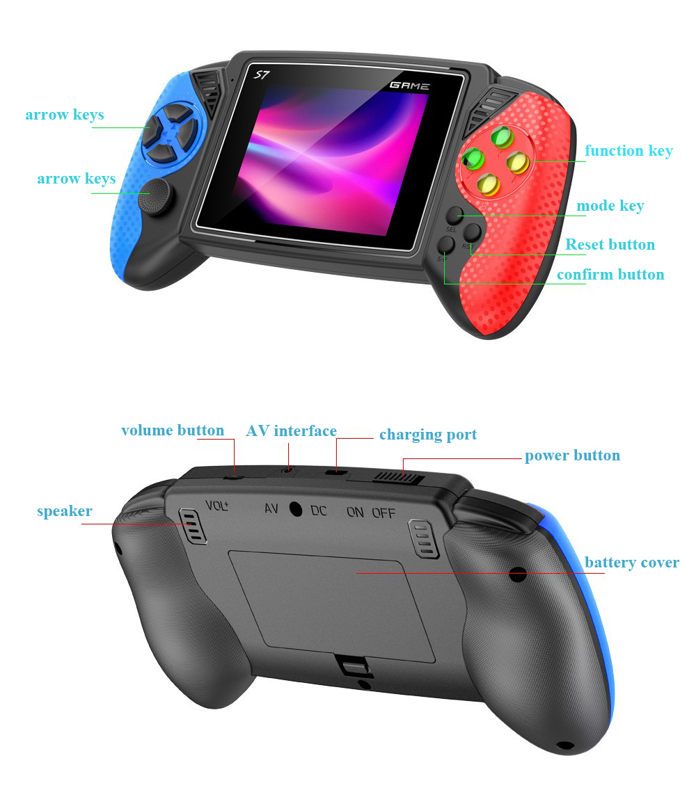 S7 Retro Handheld Game Console - Retro Gaming Console Handheld recensie en prijs