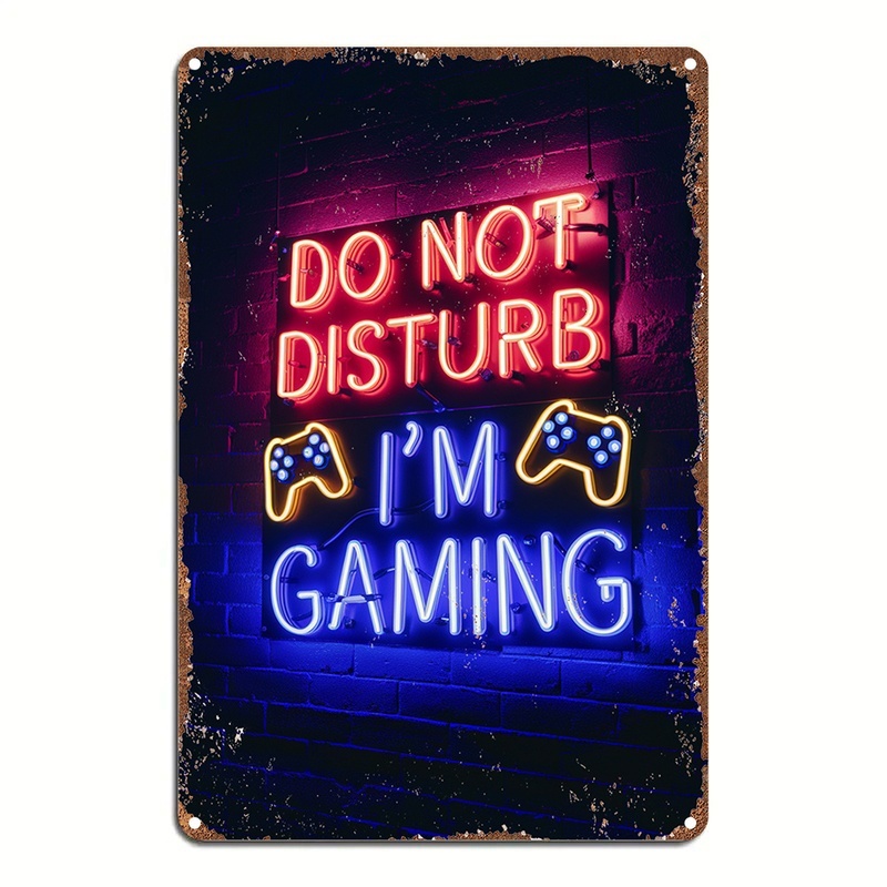 Retro videospel neonbord 'Niet - Retro Gaming Cafe recensie en prijs