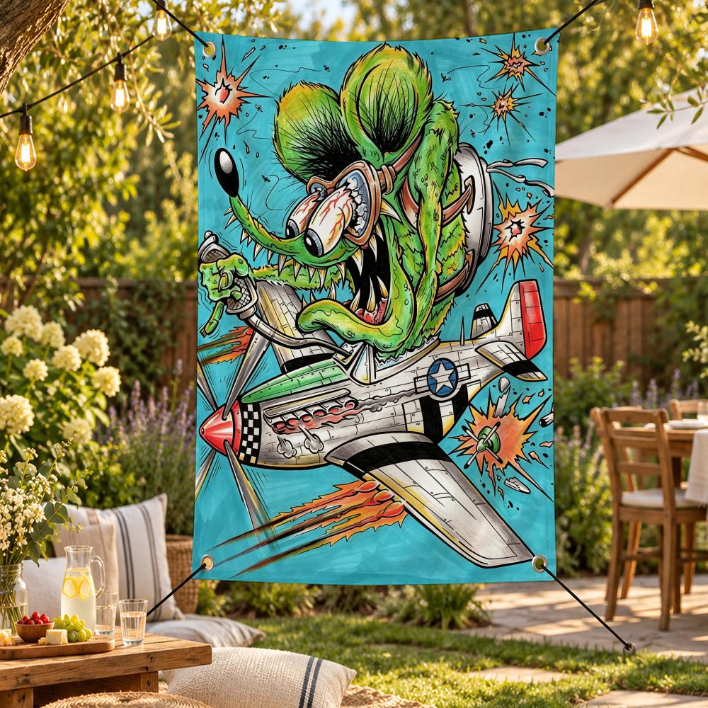 Karakter Retro R-Rat Fink Vlag - Retro Gaming Shops recensie en prijs