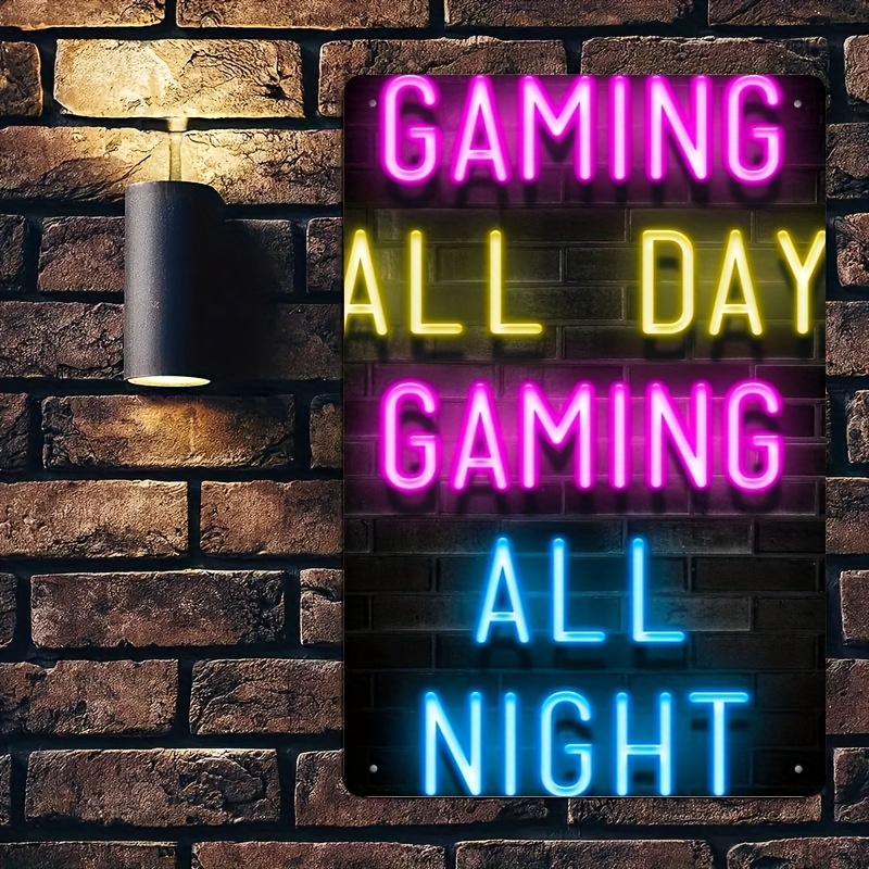 Retro Metalen Blikken Wanddeco - Retro Gaming Cafe recensie en prijs