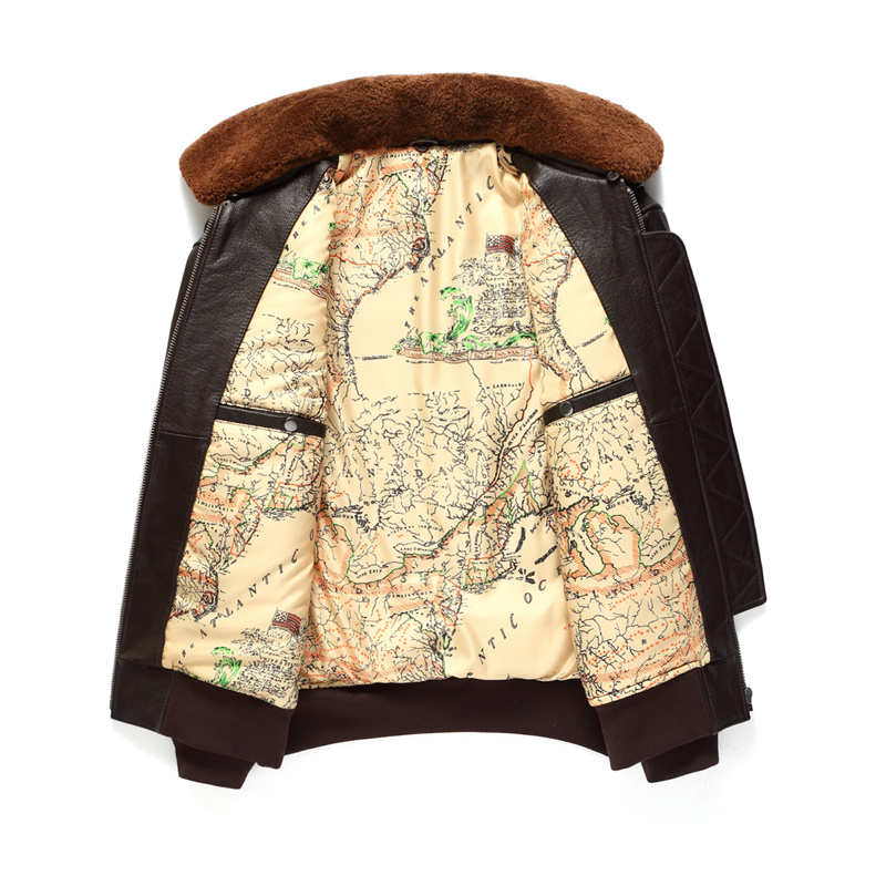 Donkerbruin pilotenleren jack  - Retro Gaming Jacket recensie en prijs