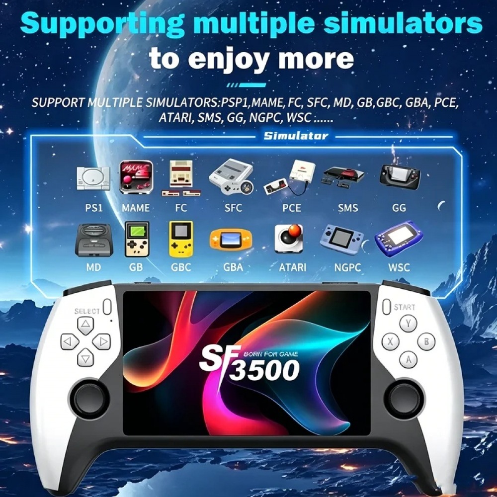 SF3500 5 inch Handheld Game Co - Retro Gaming Console Handheld recensie en prijs